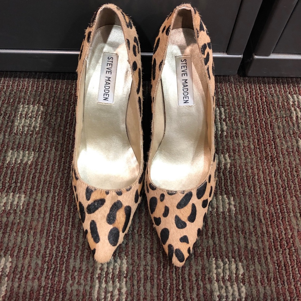 Steve Madden cheetah print heels